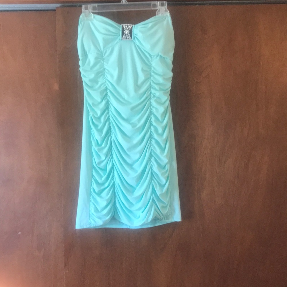 Mint colored, mini dress